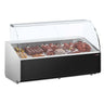 Kjøledisk - 2506x979 mm - 512 l - farge svart - frontpanel svart - med 4 dører