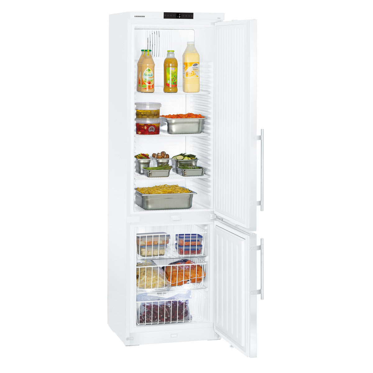 LIEBHERR Kjøleskap og fryser kombinasjon - 0,59 x 0,66 m - med 2 dører - 254 + 107 liter (brutto)