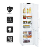 LIEBHERR Kjøleskap og fryser kombinasjon - 0,59 x 0,66 m - med 2 dører - 254 + 107 liter (brutto)