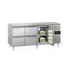 Kjølebord ECO – 1795 x 700 mm – med 1 dør – 4 skuffer