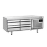 Kjølebenk Premium PLUS - -2 °C til +8 °C - 1 600 mm - 225 l - 4 skuffer - 4 x GN 1/1