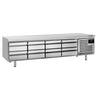 Kjølebenk Premium PLUS - -2 °C til +8 °C - 2 400 mm - 435 l - 8 skuffer - 8 x GN 1/1