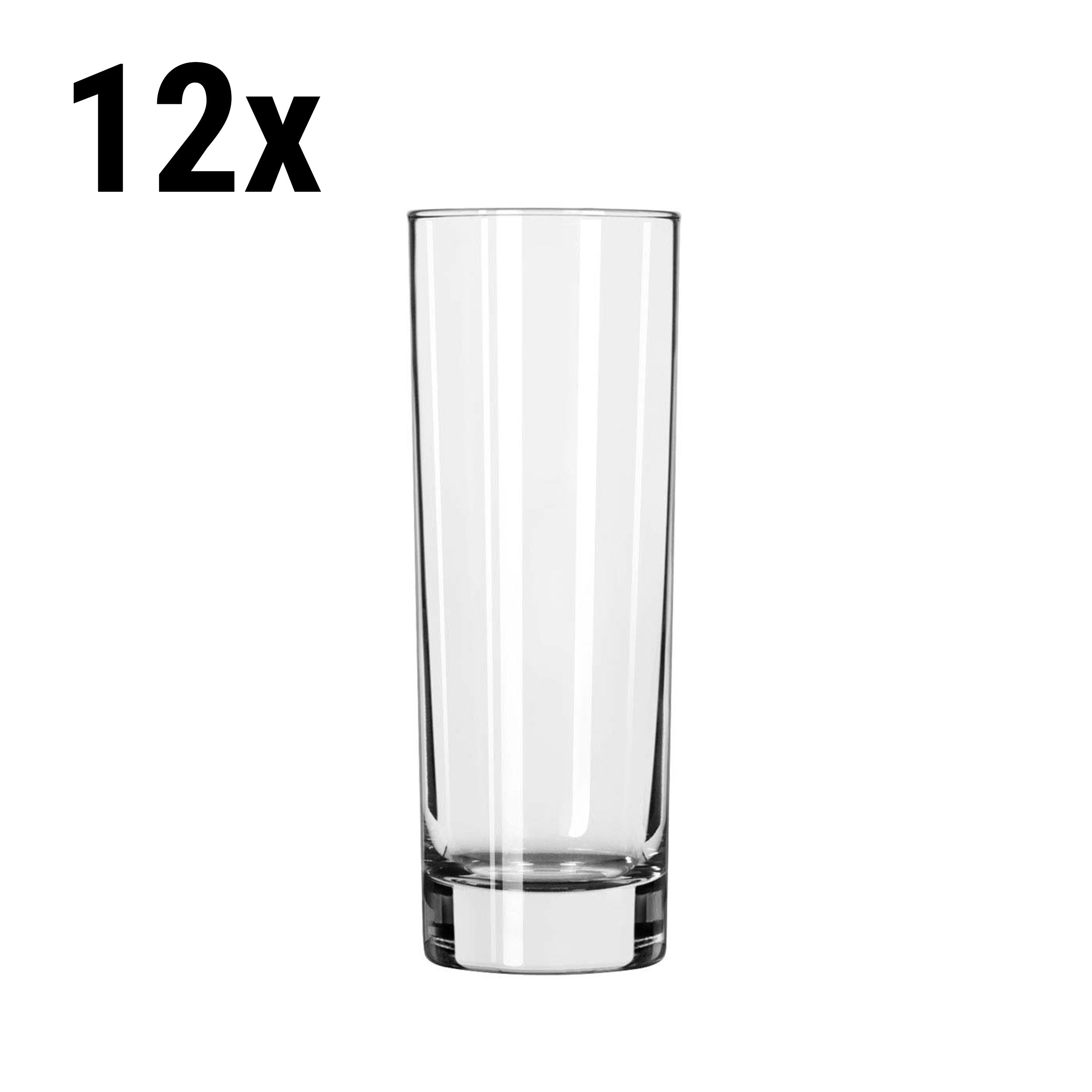(12 stk.) Long drink glass - CHICAGO - 222 ml - Gjennomsiktig