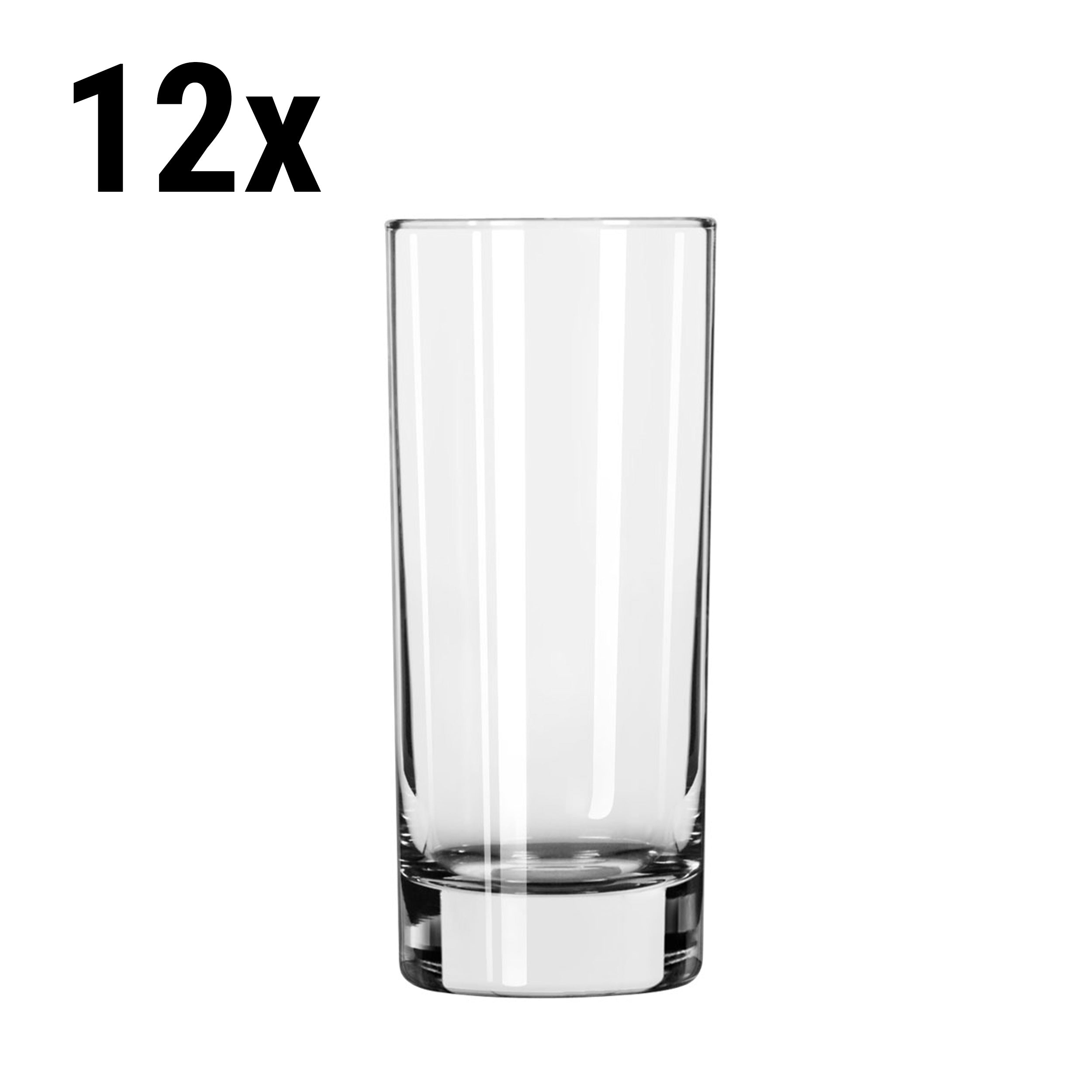 (12 stk.) Long drink glass - CHICAGO - 288 ml - Gjennomsiktig