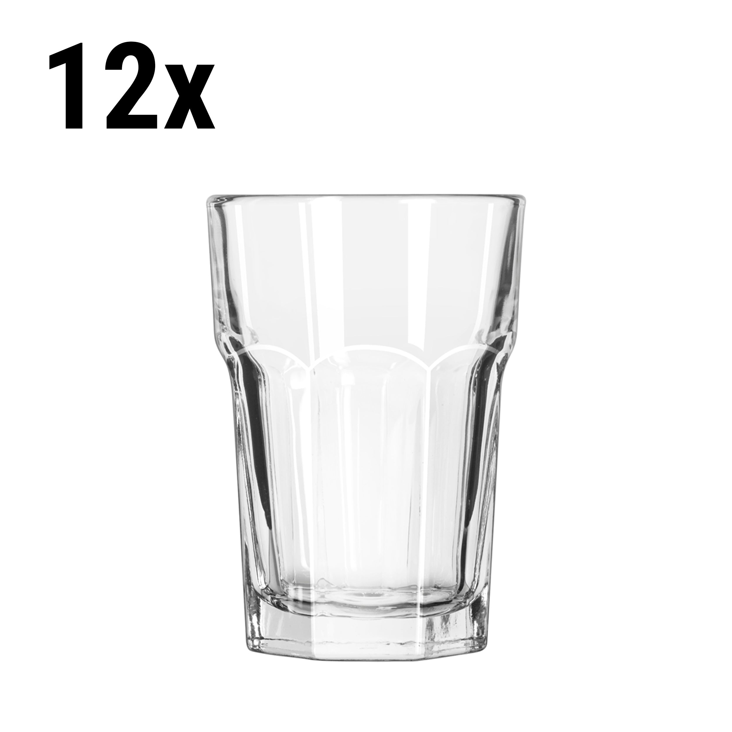 (12 stk.) Long drink glass - PRAHA - 296 ml - Gjennomsiktig