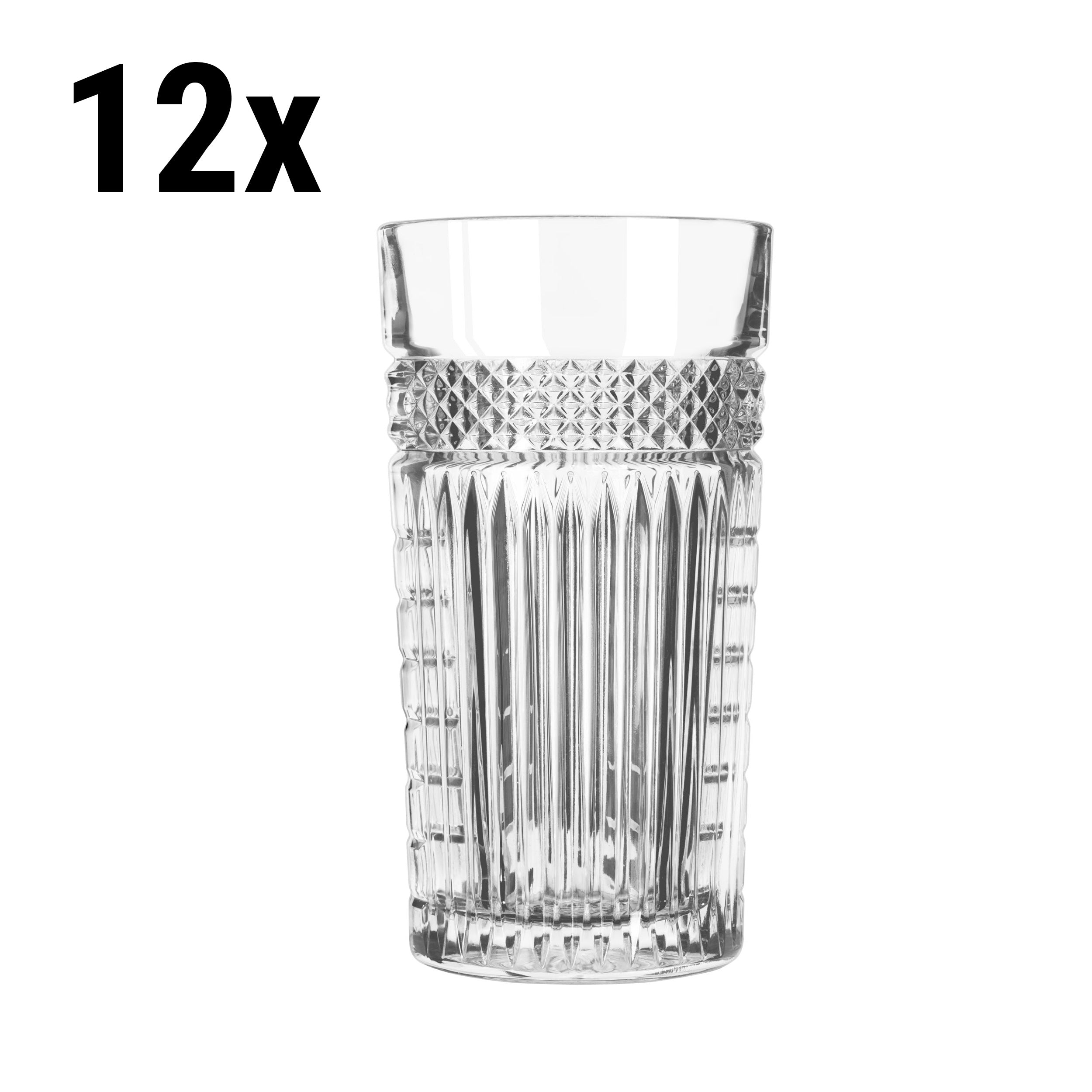(12 stk.) Long drink glass - ROMA - 470 ml - Gjennomsiktig