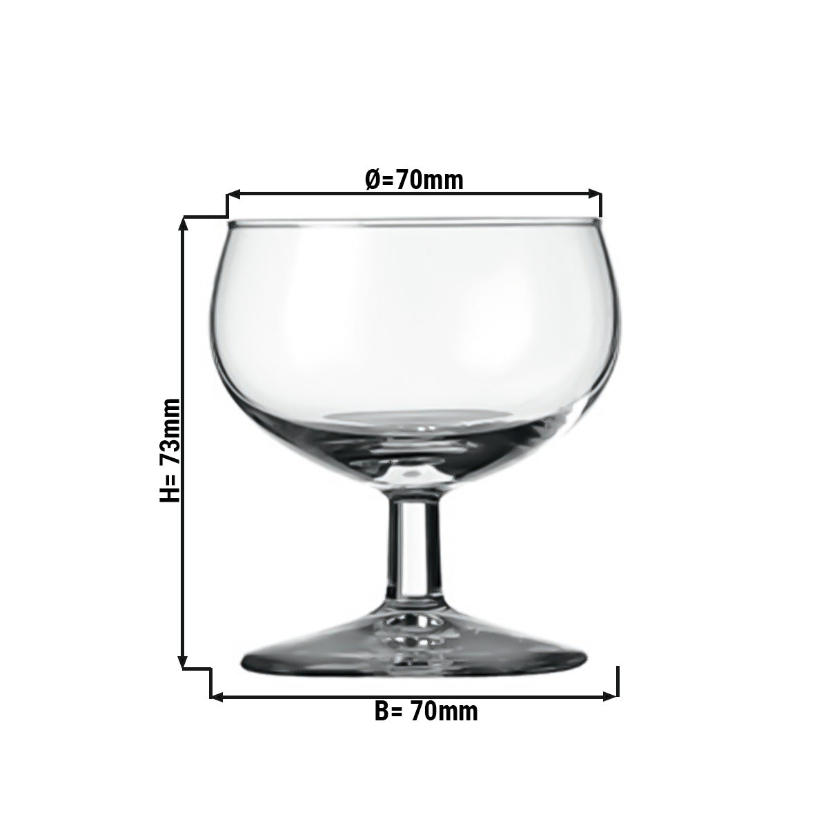 (6 stk.) Likørglass - SAO PAULO - 110 ml