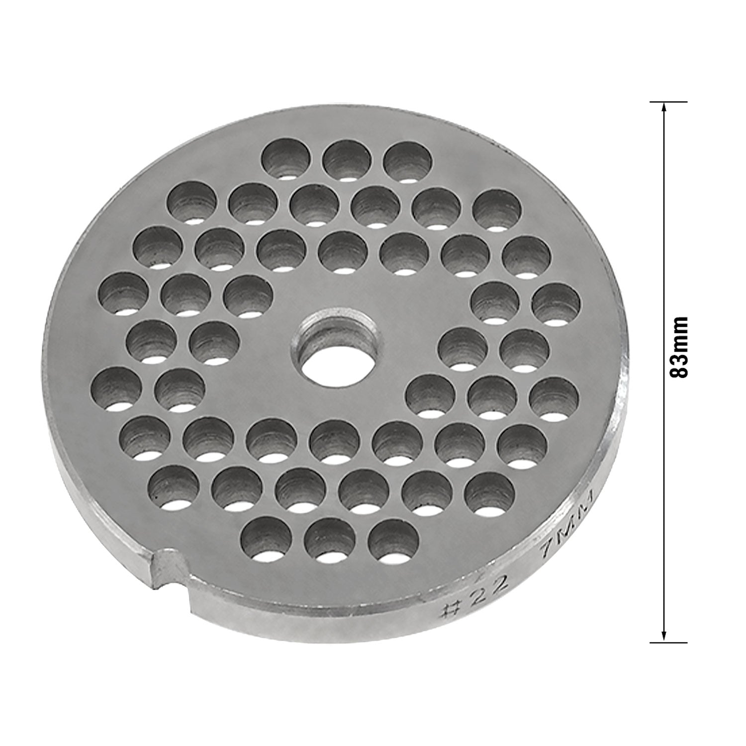 Perforert skive - 7 mm - 22 tommer