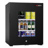Minibar - 402 mm - 36 l - med glassdør & lås - svart