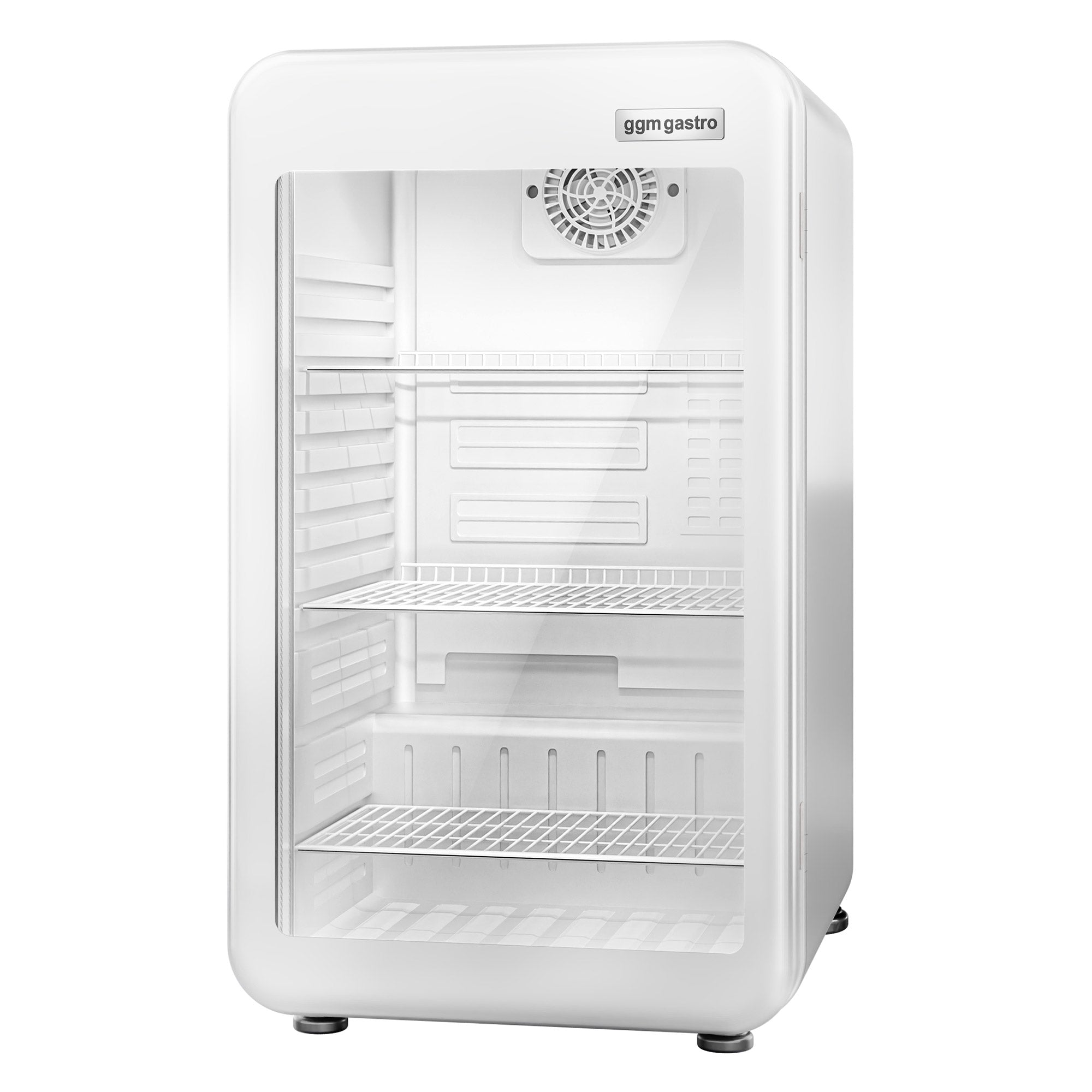 Mini kjøleskap - 113 Liter - med 1 glassdør - Hvit