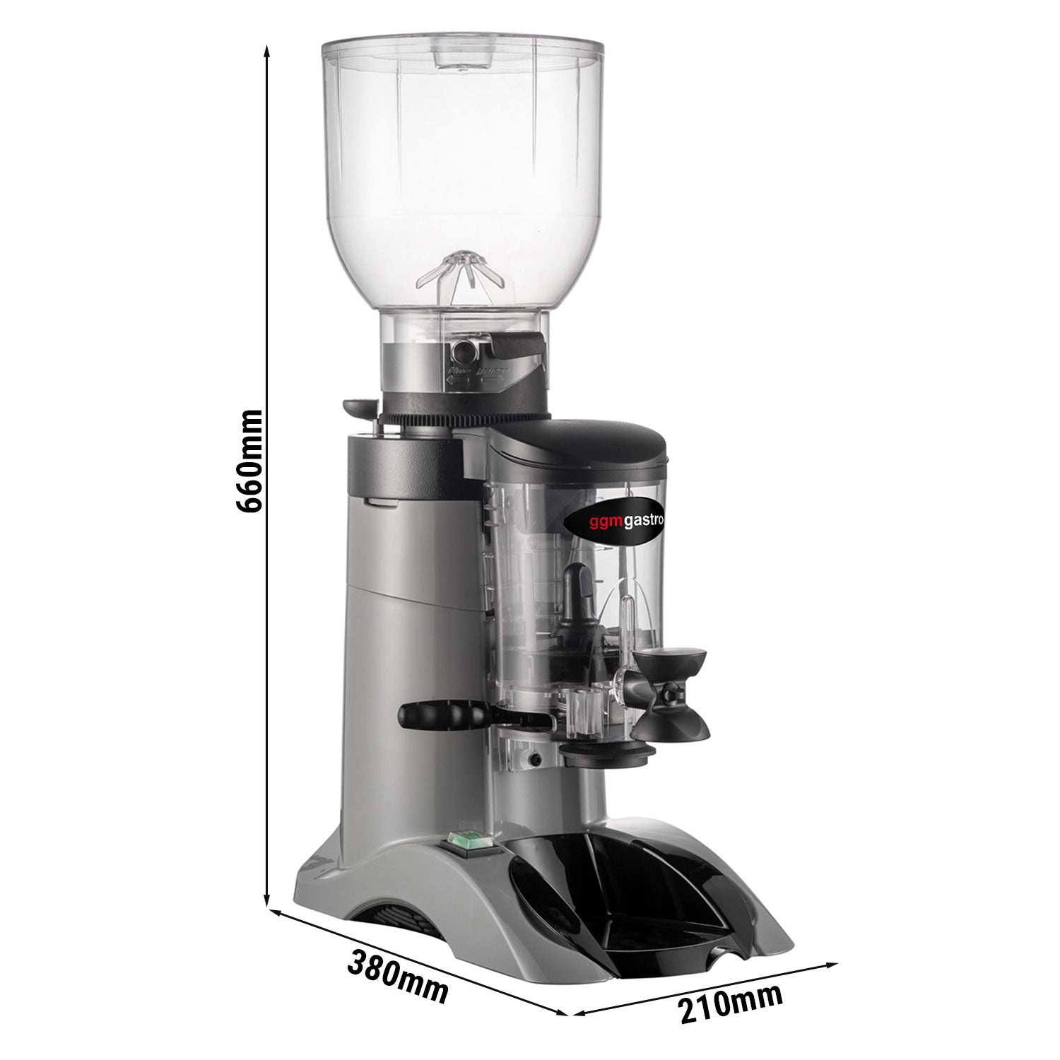 Kaffekvern grå / 2 kg / 400 W (ekstremt stillegående)