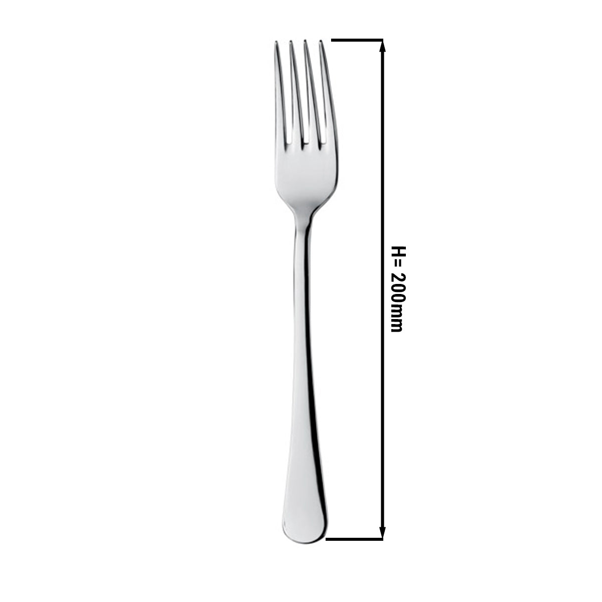 Middag gaffel Emilia - 20 cm - sett med 12