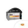 Elektrisk mini-pizzaovn - 530x430 mm - 1x Ø 34 cm - for Ø 34 cm pizza - opptil 280 °C - manuell - svart