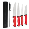 Knivsett - Duo Professional - med knivrull - inkl. wetzstahl - rustfritt stål