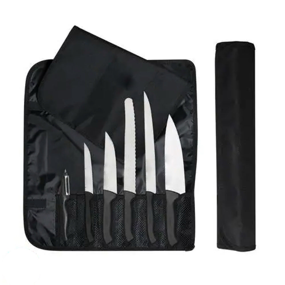 Kniver-sett Ecco kokk med Rullepose - 6 deler