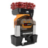 Automatisk appelsinpresse - 550 W - med kapasitet 28 appelsiner/min & for Ø 75-90 mm, Push & Juice-knapp, automatisk fruktmating, automatisk rengjøringssystem, digital styring & fruktteller - oransje