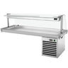 Kjøleplate for nedfelling - 2 100 mm - -2 °C til +8 °C - 6 x GN 1/1 - 700 W - med pusteskjerm i glass