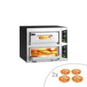 Elektrisk pizzaovn – 4 + 4x 24 cm – Manuell