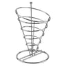 Serveringsstativ for pommes frites – forkrommet