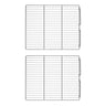 (2 stk.) Plastbelagt bæregitter - GN 2/1 - 650x535 mm - passer til KS700ND, KS700GND, KS1400ND, KS1400GN, TS700N, TG700ND, TS1400N og TS1400GN