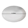 (6 stk.) CLASSICO - tallerken - Clasico - oval - porselen - 230x130 mm - hvit