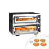Elektrisk pizzaovn – 4 + 4x 30 cm – manuell