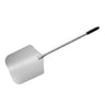 Rektangulær pizzaspade - aluminium - 30,5x35 cm - håndtak: aluminiumsskaft 114 cm