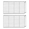 (2 stk.) Plastbelagt bæregitter - 506x225 mm - passer til KSS400H, KSS400HN, KSS400HGN og KSS200HN