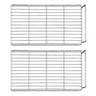 (2 stk.) Plastbelagt bæregitter - 506x225 mm - passer til KSS400H, KSS400HN, KSS400HGN og KSS200HN