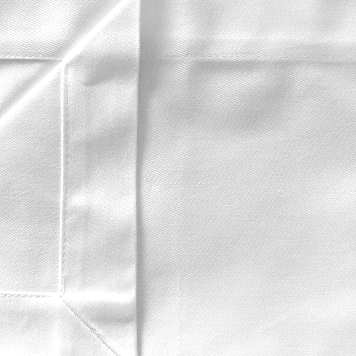 (50 Stykker) Damast midtdeksel Porto - glatt sateng - 80 x 80 cm - Hvit