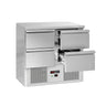 Kjølebenk ECO - 900x700 mm - 240 l - med 4 skuffer
