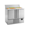 Saladette Premium PLUS - 978 mm - 230 l - 2 dører - med lokk i rustfritt stål for 6x GN 1/3 & 3x GN 1/6