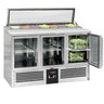 Saladette PREMIUM - 1365 mm - 3 glassdører - for 7x GN 1/3