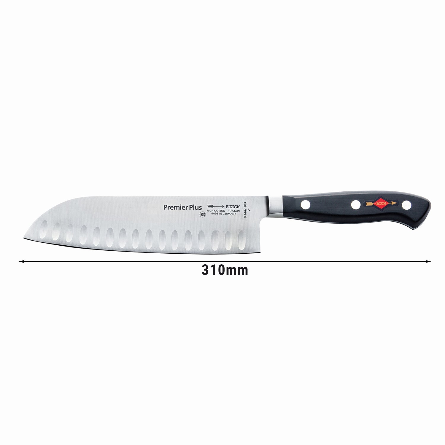 F. DICK Santoku-kniv med kamskjell - 18 cm