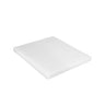 Skjærebrett - 250x400 mm - Tykkelse: 20 mm - HACCP - PE 500 (HDPE) - hvit - antiskli-føtter