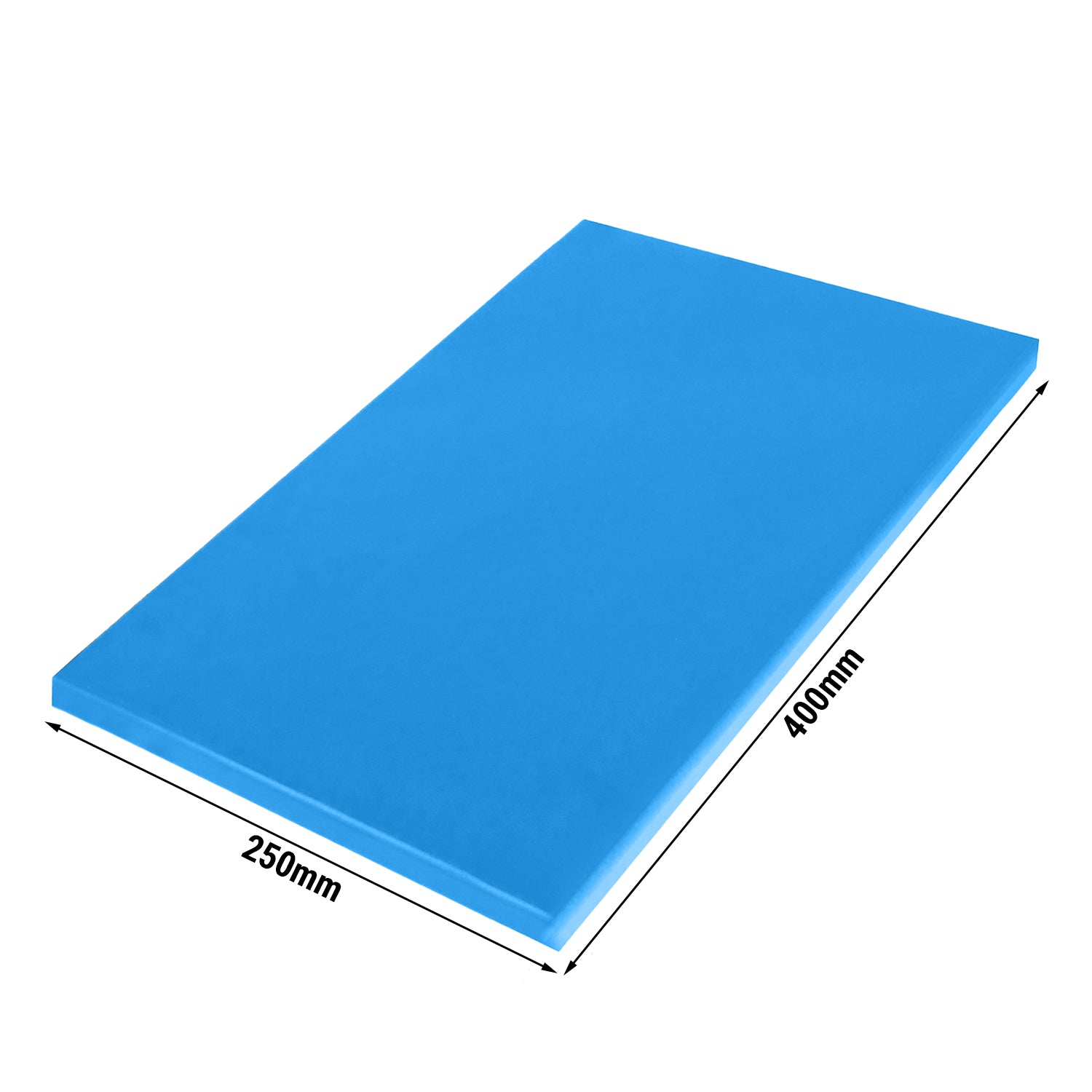 Skjærebrett - 25 x 40 cm - tykkelse 2 cm - blå
