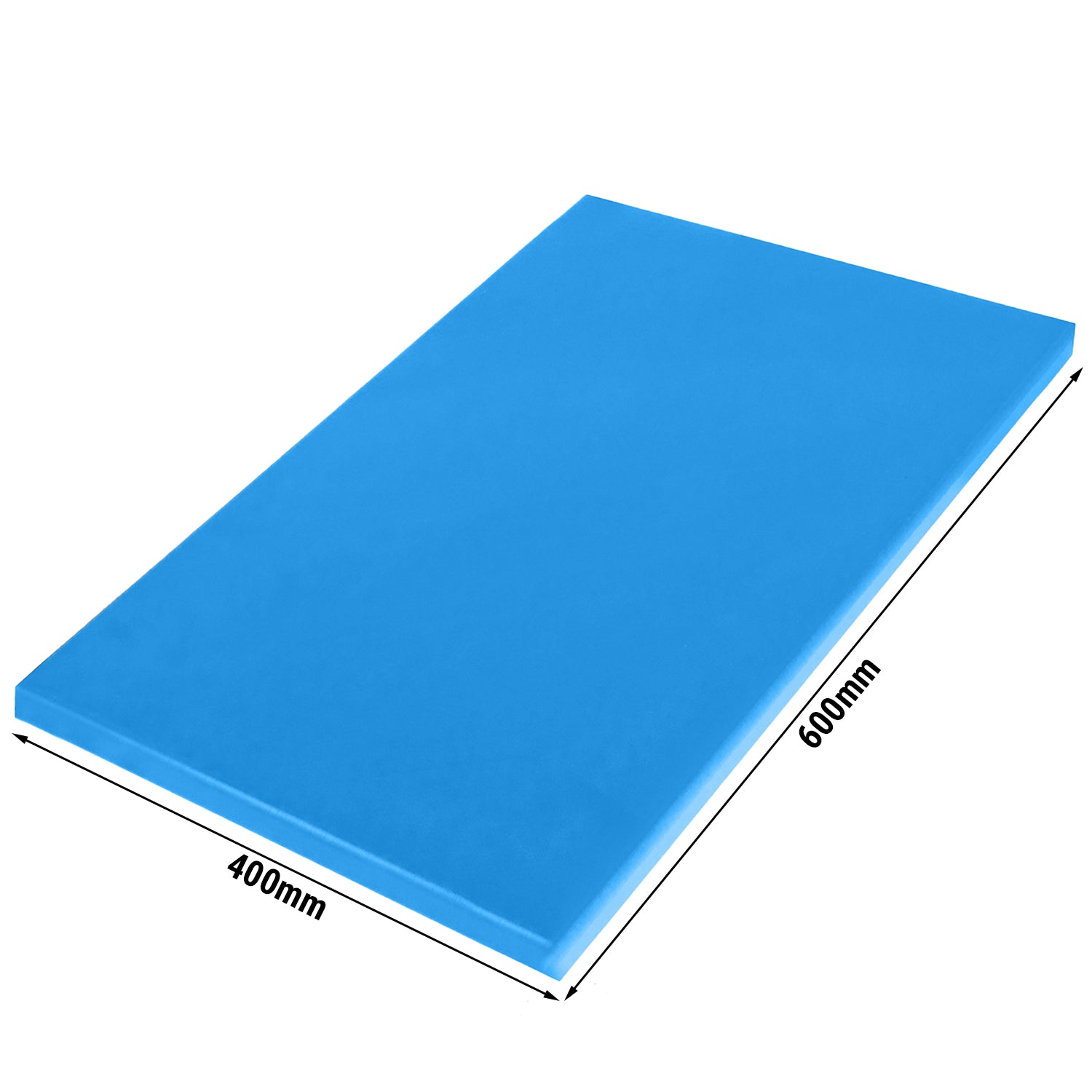 Skjærebrett - 40 x 60 cm - tykkelse 2 cm - blå