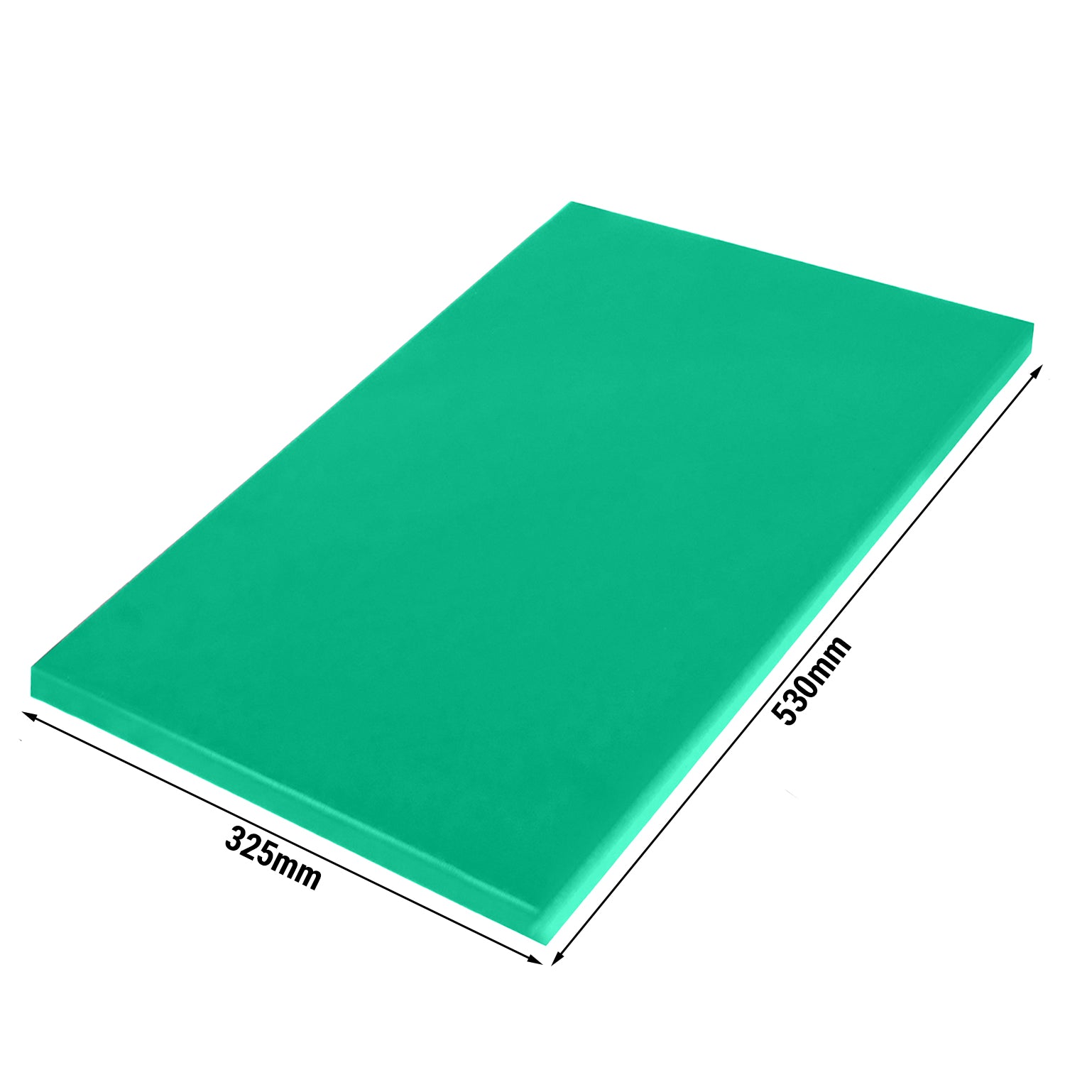 Skjærebrett - 53 x 53 cm - tykkelse 2 cm - grønn