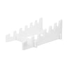 Skjærebrettstativ - 410x330x180 mm - Tykkelse: 200 mm - PE 500 (HDPE) - hvit - for 20 mm brett - for 6 skjærebrett