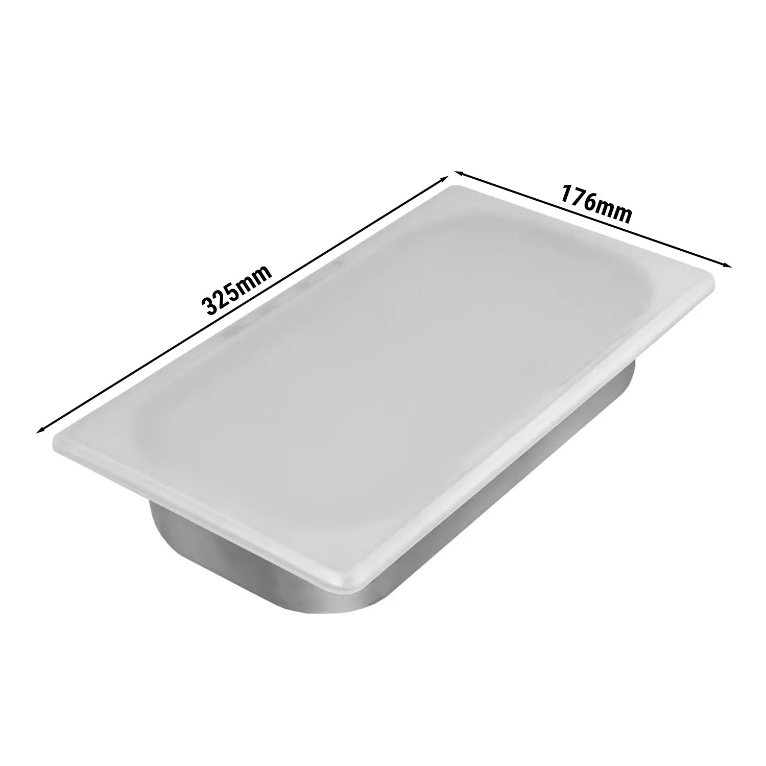 Silikonlokk for 1/3 GN -beholdere og isbeholdere (176 x 325 mm)