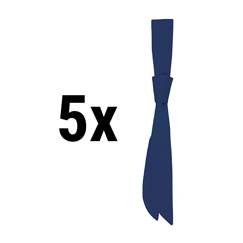 (5 stk) Servicelapper for kvinner - 94 x 5 cm - Marineblå