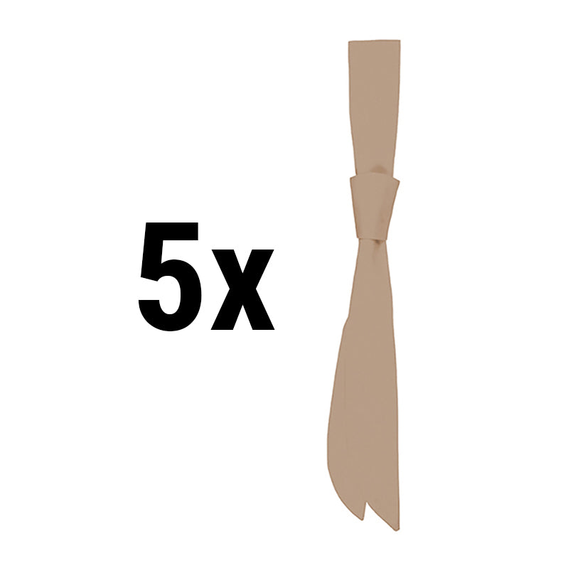 (5 stk) Servicelapper for kvinner - 94 x 5 cm - Sand