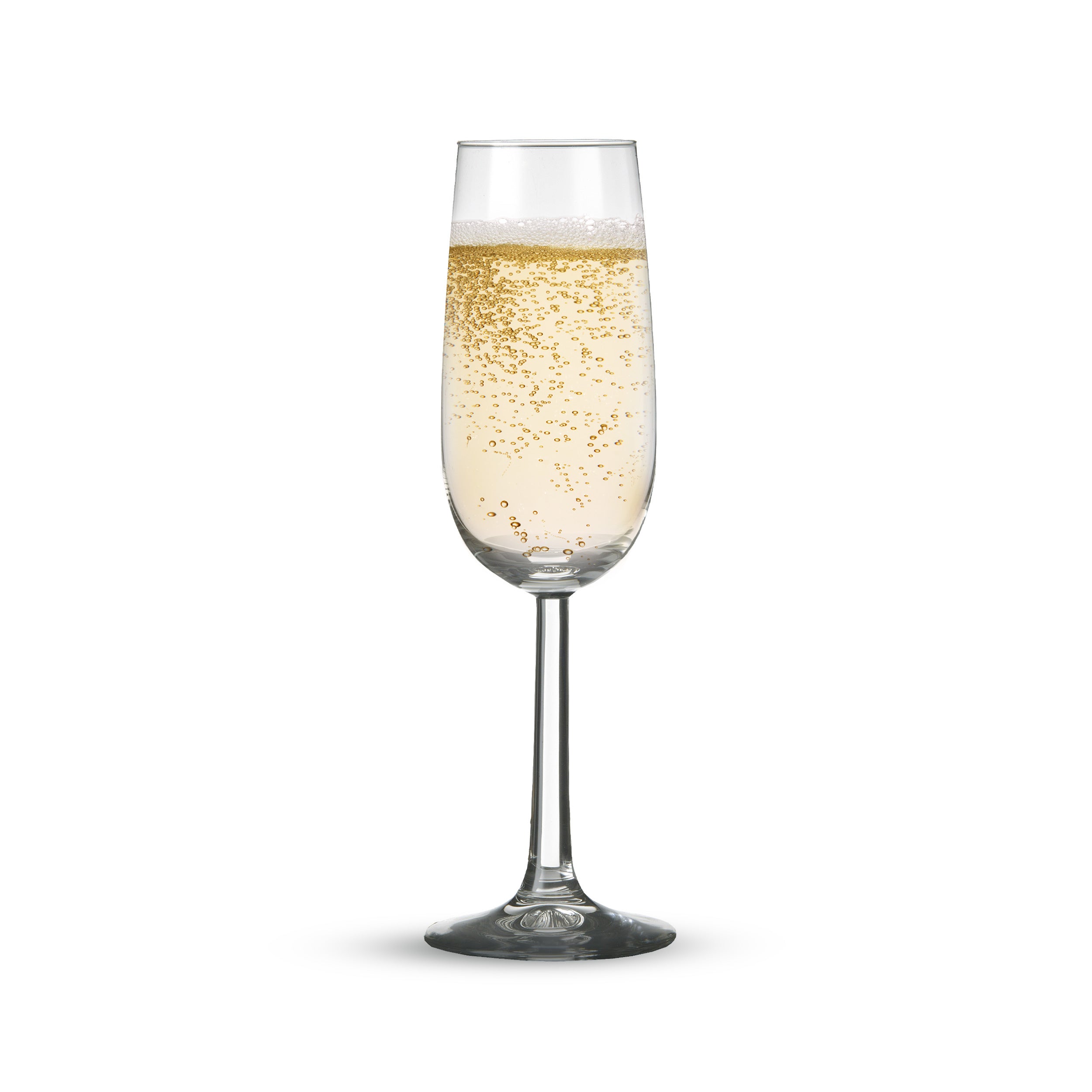 (6 stk.) Champagneglass - VENICE - 170 ml - Gjennomsiktig