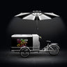 Issykkel - med LED-belyst parasoll - for 7x 5 l iskrembeholdere