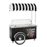 Isvogn - 1 570 mm - med vask - for 7x 5 l iskrembeholdere
