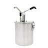 Sausdispenser - rustfritt stål - 6 l - dose 25–40 g - 188x240x420 mm - justerbar dosering - med beholder