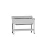 Oppvaskbenk ECO - 1000x700 mm - med underhylle - 1 kum venstre