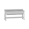Oppvaskbenk ECO - 1600x600 mm - med underhylle - 1 kum