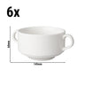 (6 stk.) BUDGETLINE - Bouillonkopp Mammoet - 30 cl - hvit
