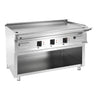 Flatgrill Elektrisk - 13,5 kW - glatt - Stekeflate: 1395x585 mm - inkl. åpent understell
